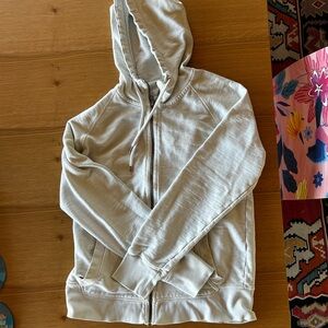 Gap Large Light Gray Zip-Up Hoodie